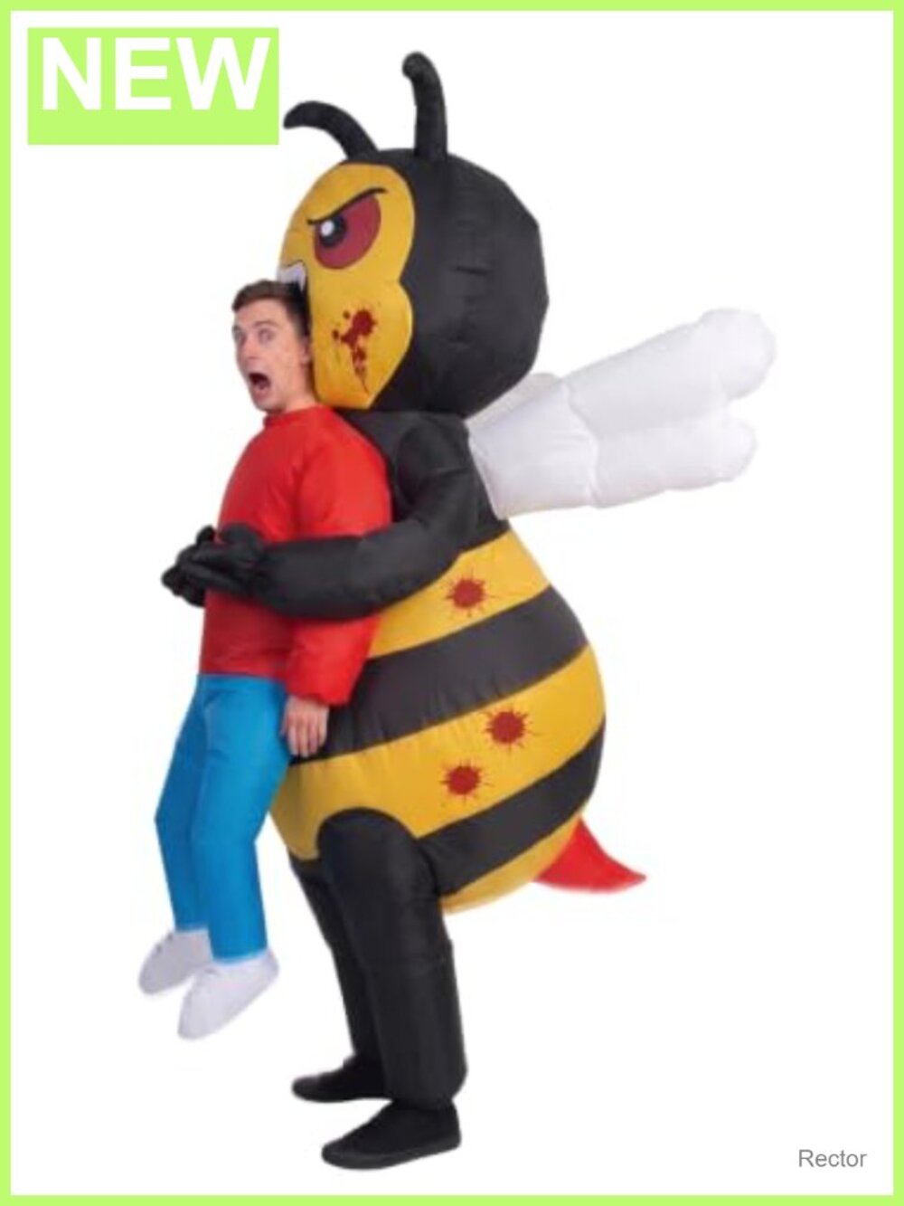 Inflatable Bee Abduction Halloween Costume Adult Blow Up Suit